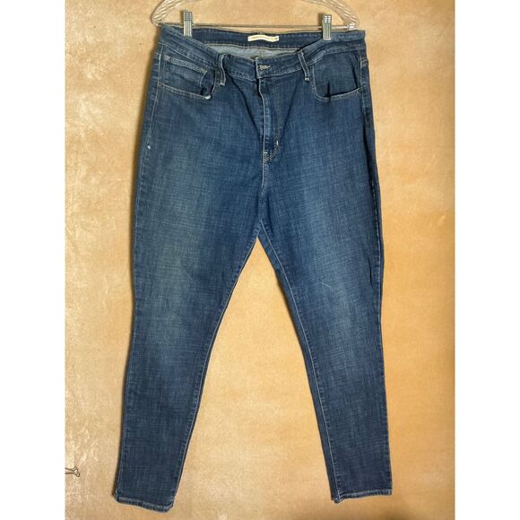 Levi's 721 High Rise Skinny Jeans men's Size 34 Blue Denim - Picture 1 of 12